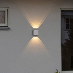 Vonkajšie nástenné LED Chieri, 4-pl., biela