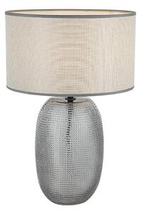 Stolná lampa JENIFER 1xE27/40W/230V sivá/dymová