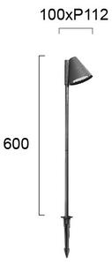 Vonkajšie svietidlo GILBERT 1xGU10/20W/230V IP65 antracit