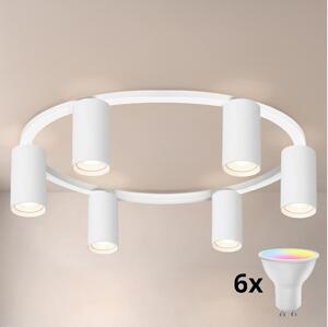 Brilagi - LED RGBW Stmievateľné stropné svietidlo SELE 6xGU10/6,5W/230V biela