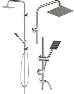 Granitan – sprchová súprava – sprchový systém – chróm – 20 cm – dažďová sprcha – TOBA