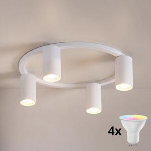 Brilagi - LED RGBW stmievateľné stropné svietidlo SELE 4xGU10/6,5W/230V biele