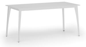 Rokovací kancelársky stôl PRIMO OMEGA, 160x80 cm, biela podnož, biela