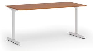 Kancelársky stôl PRIMO BETA, 1600 x 800 mm, biela podnož, čerešňa