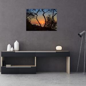 Obraz západu slnka (70x50 cm)