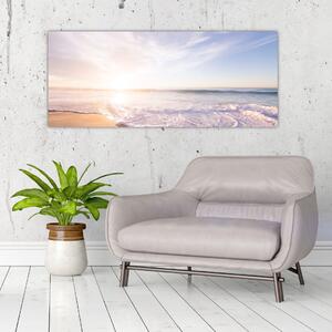 Obraz piesočnatej pláže (120x50 cm)