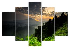 Obraz - zelená horská krajina (150x105 cm)
