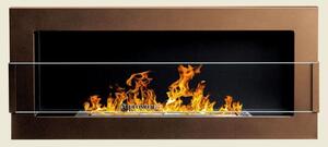 Závesný biokrb na stenu AIASA MOKKA SO SKLOM 90x40x12