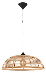 Závesná lampa Crosstown bambus tienidlo svetlé Ø56