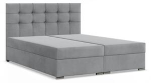 Čalúnená posteľ ELDA 180x200 cm s pružinovým matracom Sivá III