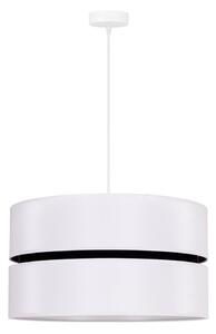 Duolla - Luster na lanku DUO 1xE27/15W/230V pr. 40 cm biela/čierna