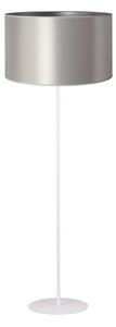 Duolla - Stojacia lampa CANNES 1xE27/15W/230V pr. 45 cm strieborná/biela