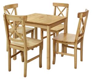 Jedálenský stôl 8842A antik + 4 stoličky 867A antik