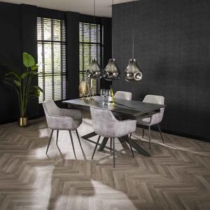 Rozkladací jedálenský stôl 45-29 160/240x90cm Ceramic Australian Black-Komfort-nábytok