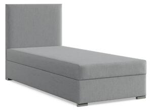 Čalúnená posteľ ZONZA 90x200 cm s pružinovým matracom Sivá I