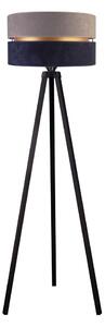 Duolla - Stojacia lampa DUO 1xE27/60W/230V pr. 44 cm šedá/modrá/wenge