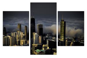 Obraz mesta v oblakoch (90x60 cm)