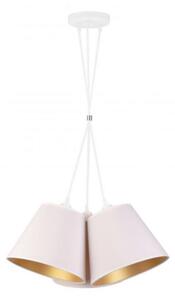 Duolla - Luster na lanku TWIGGY 3xE27/40W/230V pr. 60 cm biela