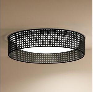 Duolla - LED Stropné svietidlo ROLLER RATTAN LED/24W/230V pr. 45 cm čierna