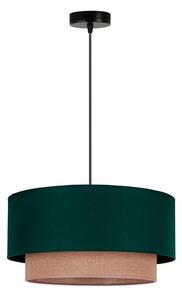 Duolla - Luster na lanku BOHO 1xE27/15W/230V pr. 45 cm zelená/hnedá