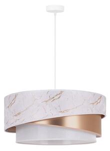 Duolla - Luster na lanku KOBO 1xE27/15W/230V pr. 45 cm biela/rosegold