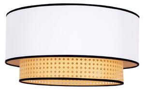 Duolla - Stropné svietidlo BOHO 1xE27/15W/230V pr. 45 cm biela/ratan