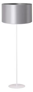 Duolla - Stojací lampa CANNES 1xE27/15W/230V pr. 45 cm strieborná/biela