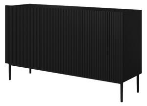 Komoda Nicole 150 cm - čierny mat / čierna