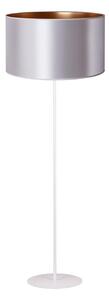 Duolla - Stojacia lampa CANNES 1xE27/15W/230V pr. 45 cm strieborná/medená/biela