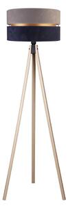 Duolla - Stojacia lampa DUO 1xE27/60W/230V pr. 44 cm šedá/modrá/béžová