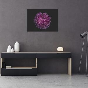 Obraz fialovej kvetiny (70x50 cm)