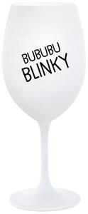 Biely pohár na víno 350 ml - BUBUBUBLINKY