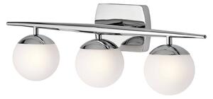 Kúpeľňové nástenné LED svetlo Jasper 3-plameňové