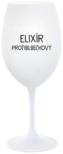 Biely pohár na víno 350 ml - ELIXÍR PROTIBLBEČKOVÝ