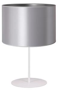 Duolla - Stolná lampa CANNES 1xE14/15W/230V pr. 20 cm strieborná/biela