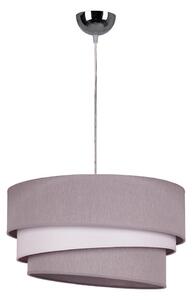 Duolla - Luster na lanku TRIO 1xE27/40W/230V pr. 45 cm šedá/biela