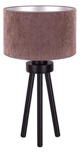 Duolla - Stolná lampa LYON 1xE27/15W/230V pr. 30 cm hnedá