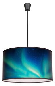 Duolla - Luster na lanku PRINT M 1xE27/40W/230V pr. 35 cm tyrkysová