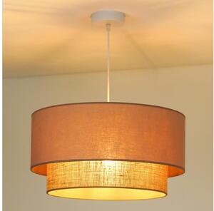 Duolla - Luster na lanku BOHO 1xE27/15W/230V pr. 45 cm béžová/hnedá