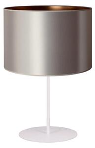 Duolla - Stolná lampa CANNES 1xE14/15W/230V pr. 20 cm strieborná/medená/biela
