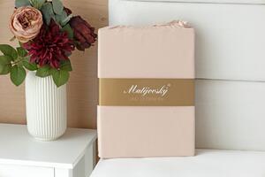 Prestieradlo Pudrové Jersey interlock 90-100 x 200-220/35