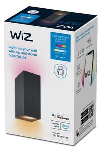 Wiz Colors 8719514554610 nástenné svietidlo 2xGU10 | 2x5W | 345lm | 2200-6500K | RGB - čierna
