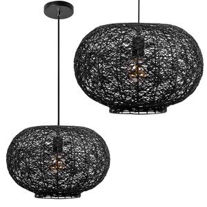 Toolight Toolight, stropné svietidlo 40cm 1xE27 APP1321-1CP, čierna, OSW-02695