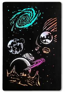 Svietiaci obraz Vesmír RGB (Obraz na stenu vesmir 60x90 cm)