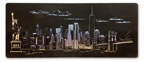 Podsvietený obraz New York (Štýlové obrazy na stenu 120x50 cm)