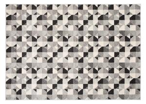 Kusový koberec AZUR trojuholníky typ B - sivý/antracitový - 200x290 cm