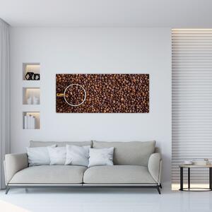 Obraz - kávové zrná (120x50 cm)