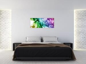 Obraz - farebný dym (120x50 cm)