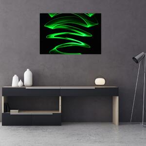Obraz - neónové vlny (90x60 cm)