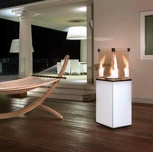 Plynový ohrievač s diaľkovým Patio Mini Glass White